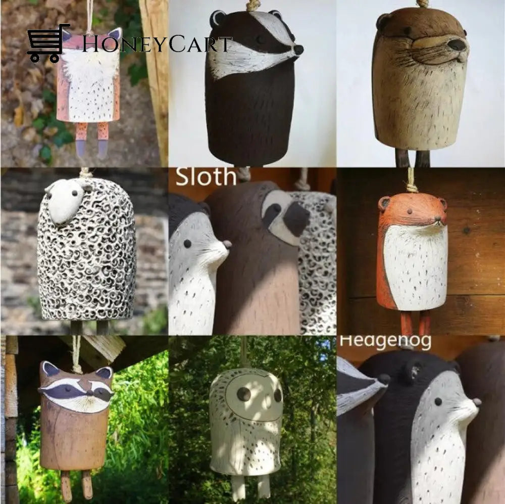 Beautiful Rustic Animal Wind Chimes Boho Handmade Garden Decor Gift Tool