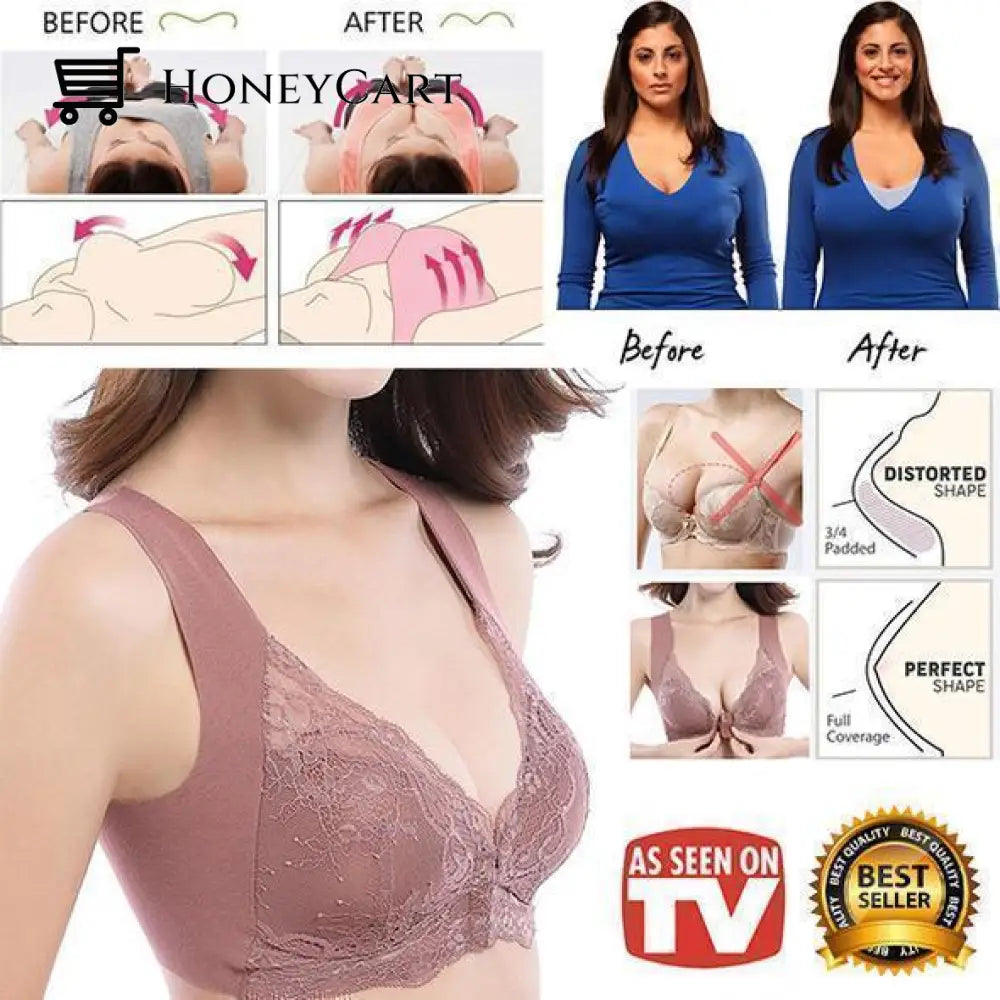 Best Choice Front Closure Extra-Elastic Breathable Bra