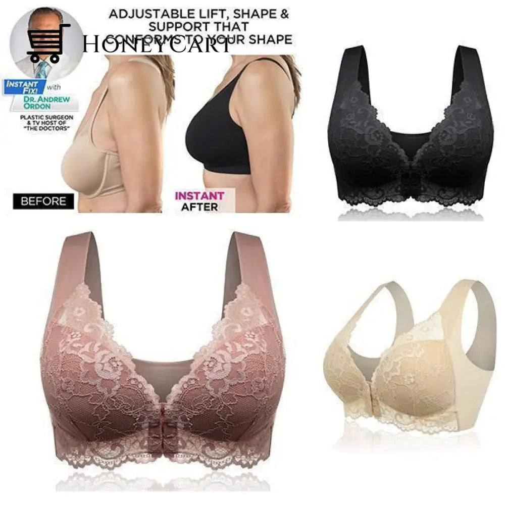 Best Choice Front Closure Extra-Elastic Breathable Bra