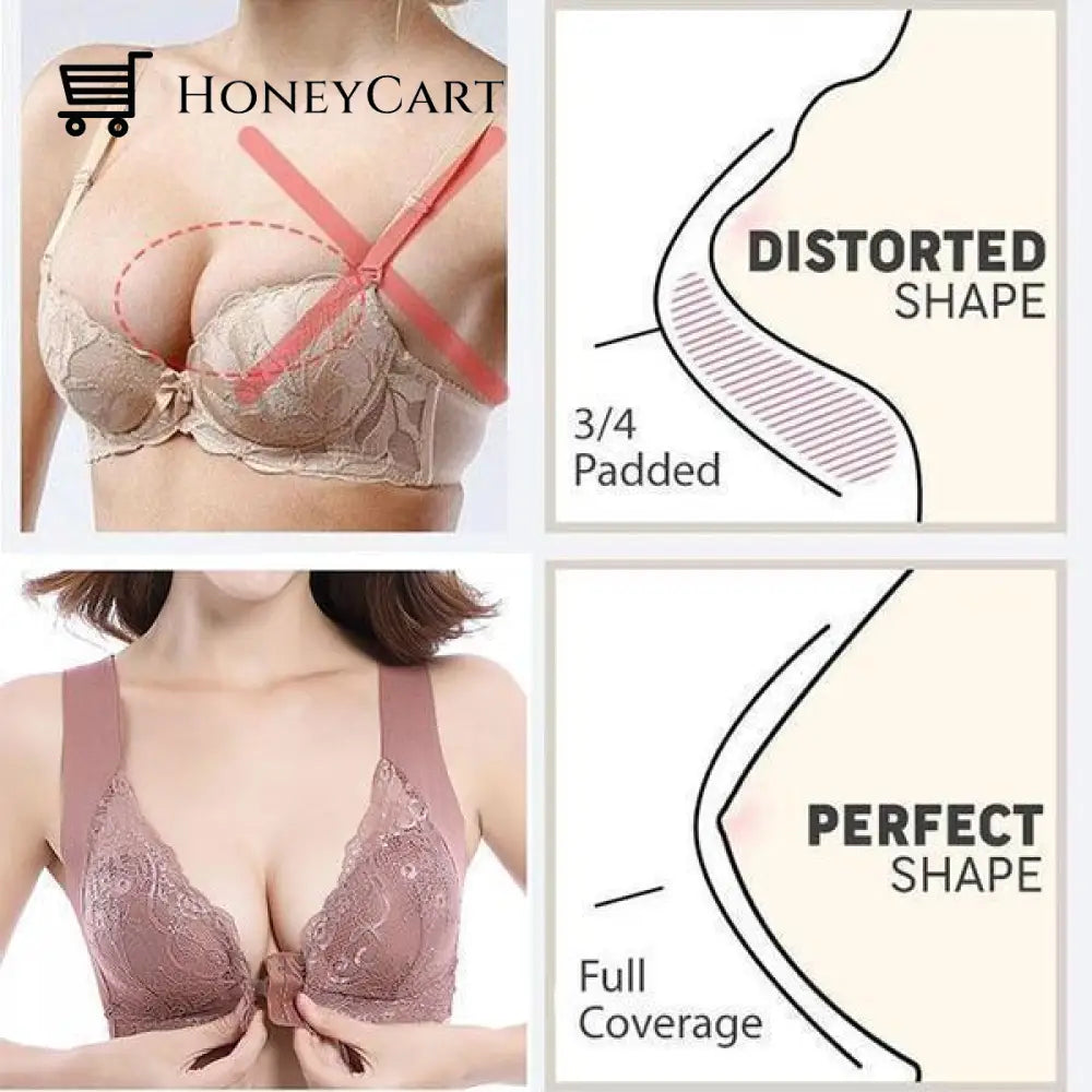 Best Choice Front Closure Extra-Elastic Breathable Bra