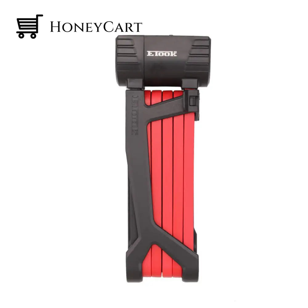 Bicycle Anti-Theft Lock Red / Large Metal