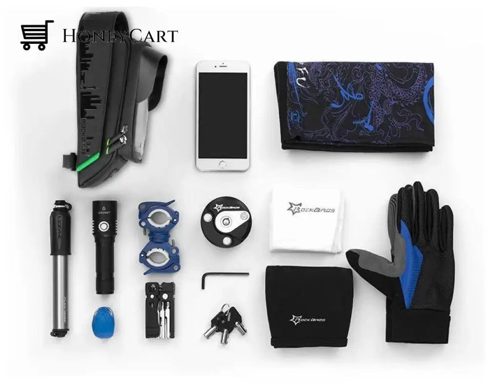 Bike Bag - Rockbros Waterproof Bicycle With Phone Holder 6.5 Inches