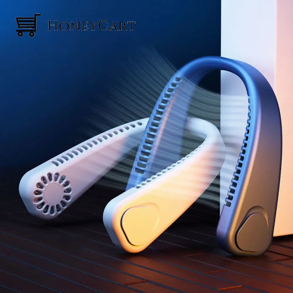 Bladeless Neck Fan With 360° Airflow Portable Hands-Rechargeable Battery Ltt-Fan