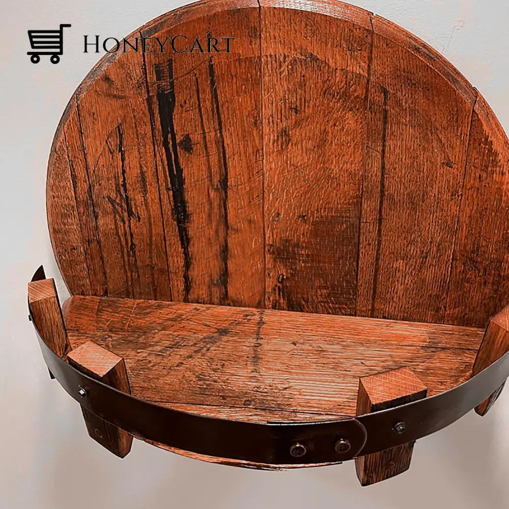 Bourbon Whiskey Barrel Shelf Home And Kitchen
