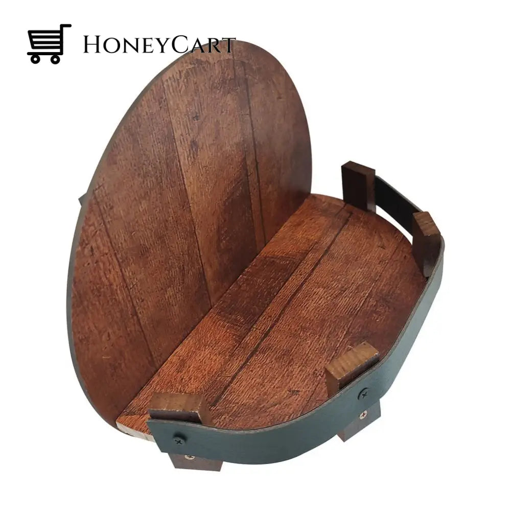 Bourbon Whiskey Barrel Shelf Home And Kitchen