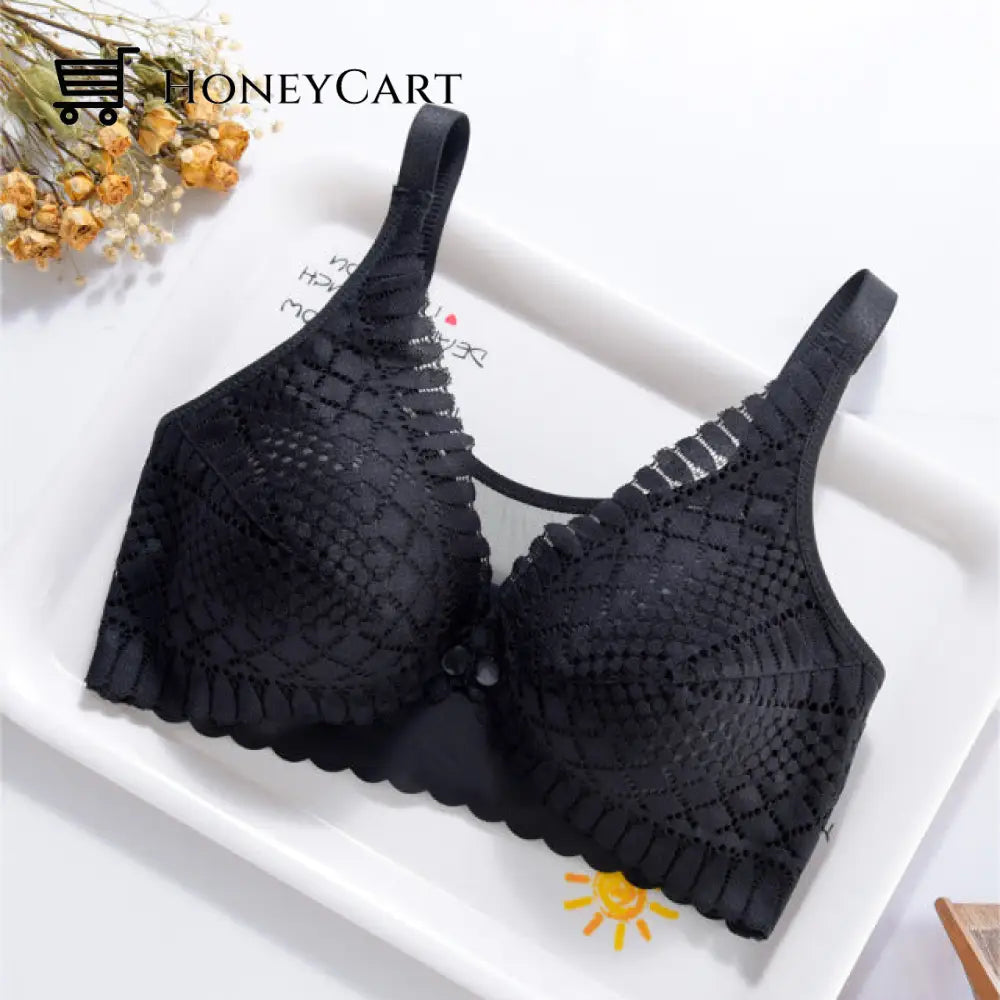 Breastfeeding Bras Maternity Nursing Bra For Feeding 668 Black / One Size 34