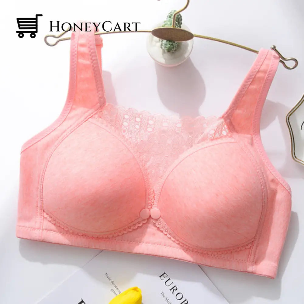 Breastfeeding Bras Maternity Nursing Bra For Feeding 688 Pink / One Size 34
