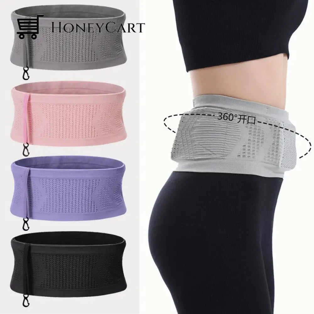 Breathable Invisible Running Waist Bag - Sports Pack With Large Capacity For Men And Women Exercise