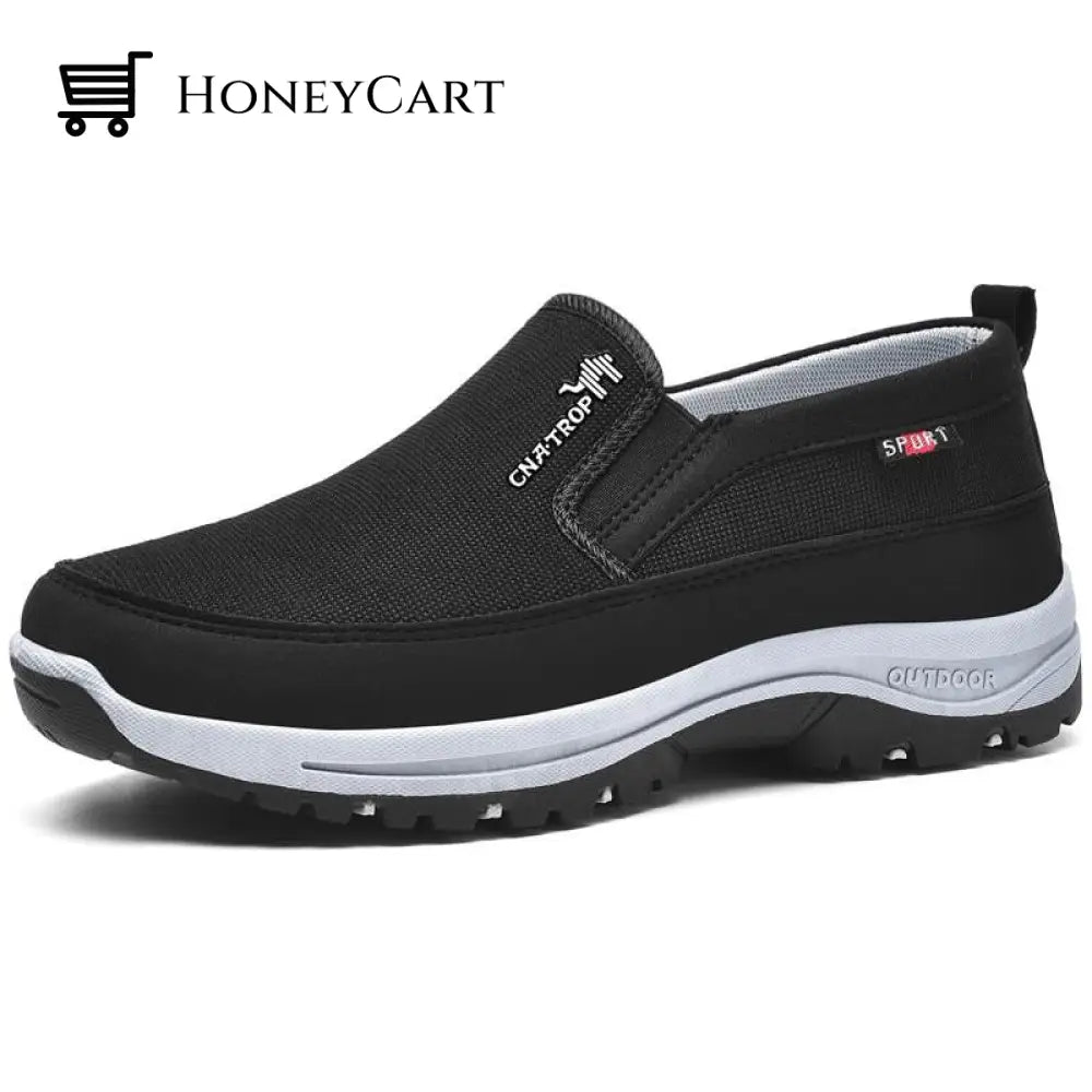 Breathable Orthopedic Travel Plimsolls Black / 5