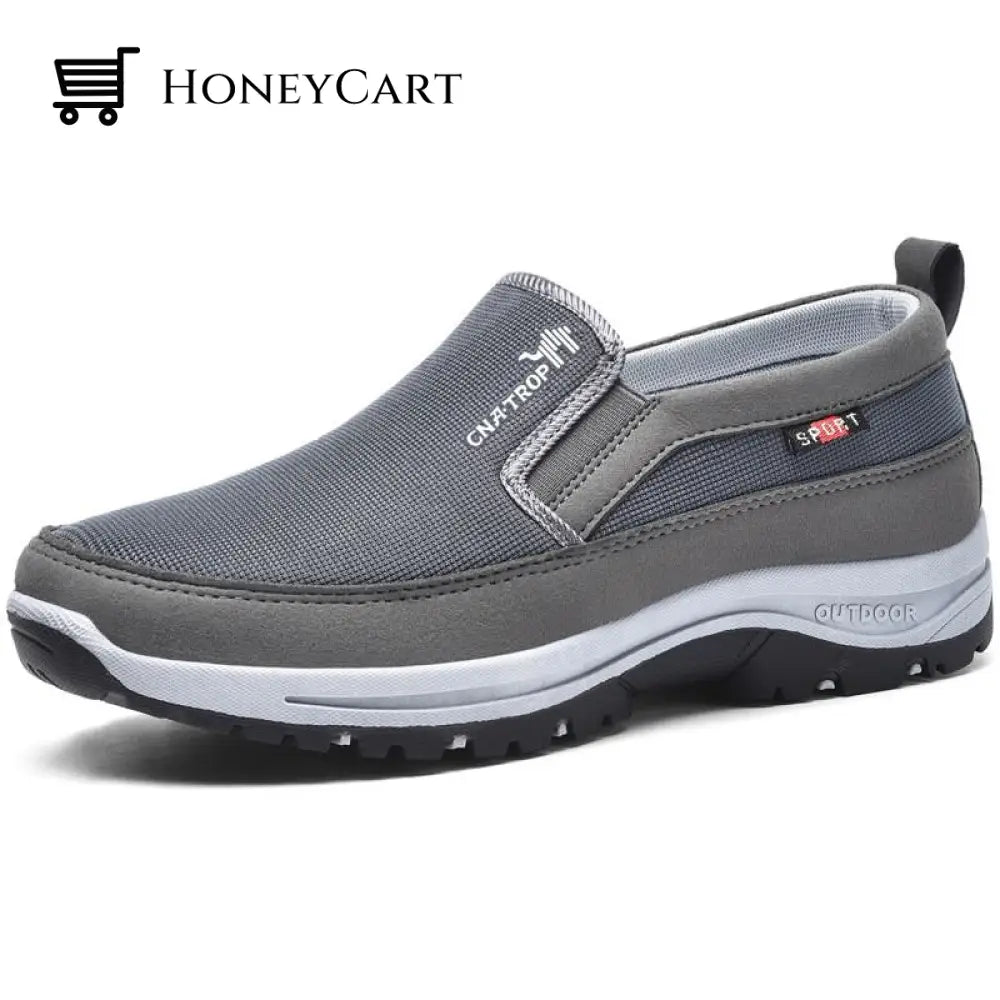 Breathable Orthopedic Travel Plimsolls Gray / 5