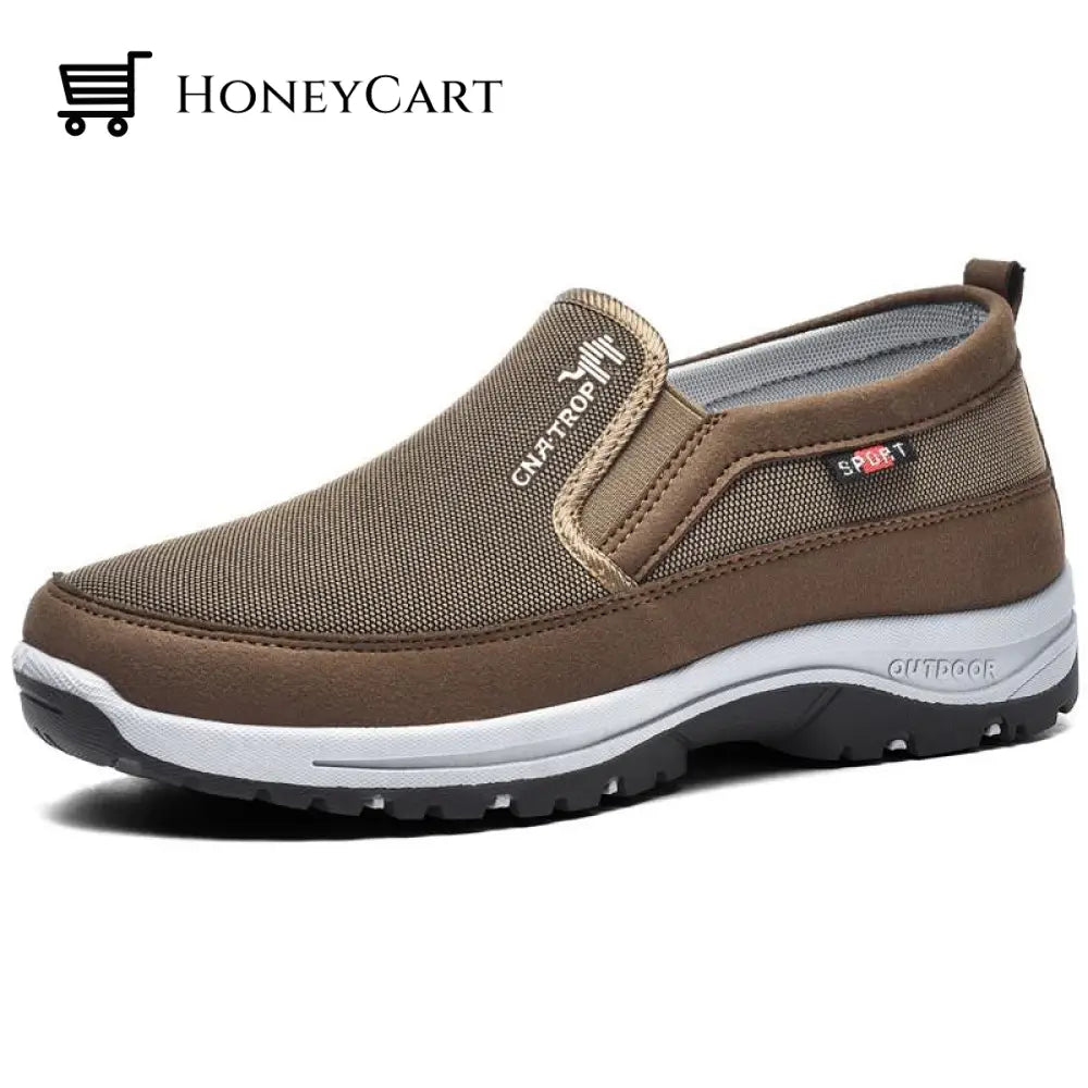 Breathable Orthopedic Travel Plimsolls Khaki / 5