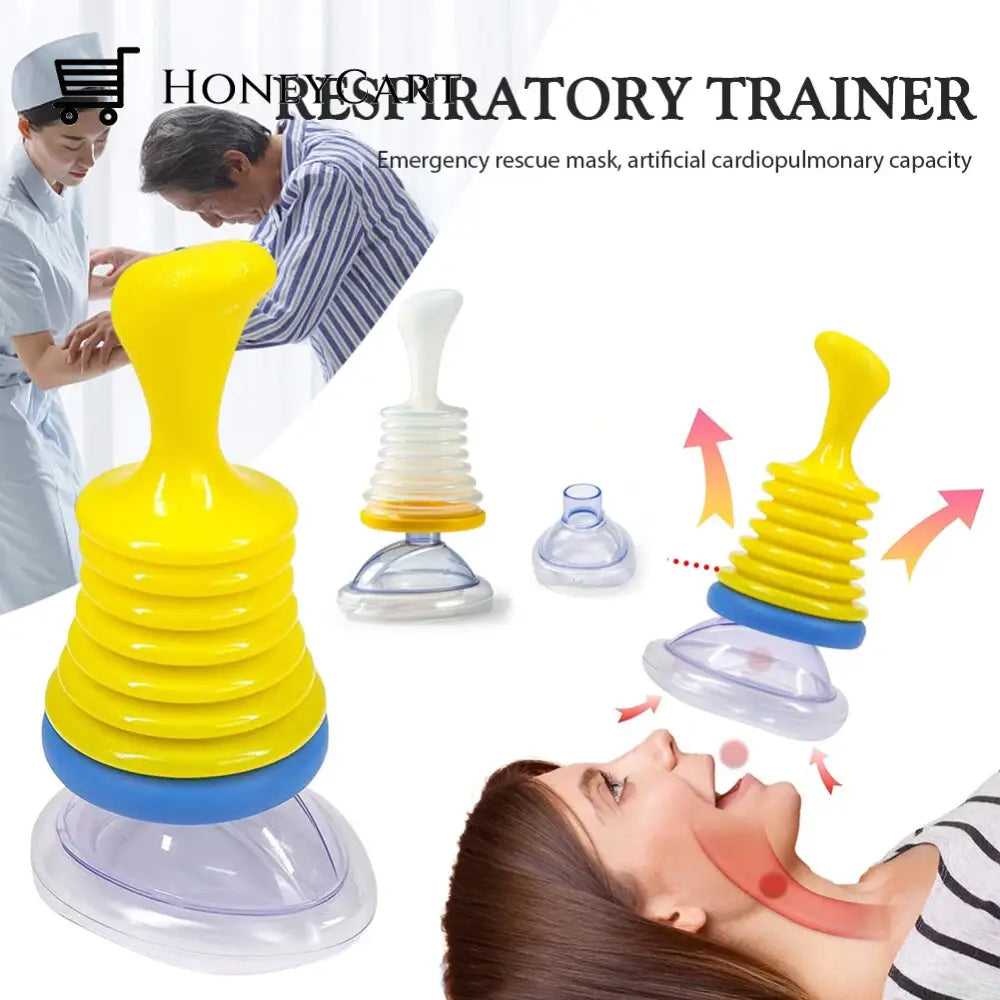 Breathing Trainer Life-Saving Professional Choking Emergency Rescue Mask Device For Adult And