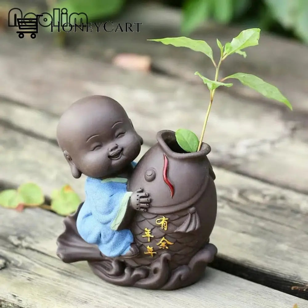 Buddha Enlightened Statue Blue