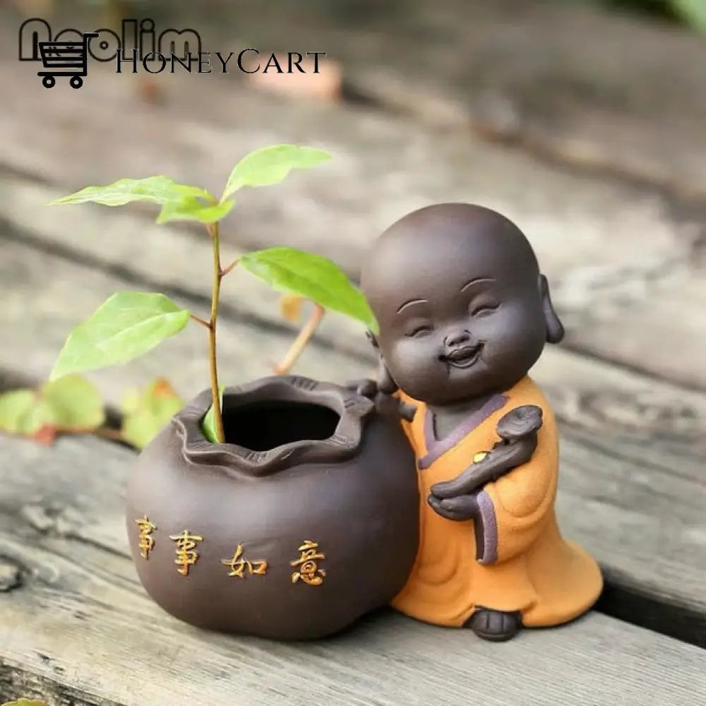 Buddha Enlightened Statue Orange