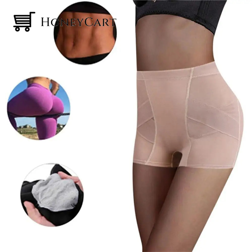 Butt Lift Panties Tummy Control With Removable Pads Lifter For Women Pants
