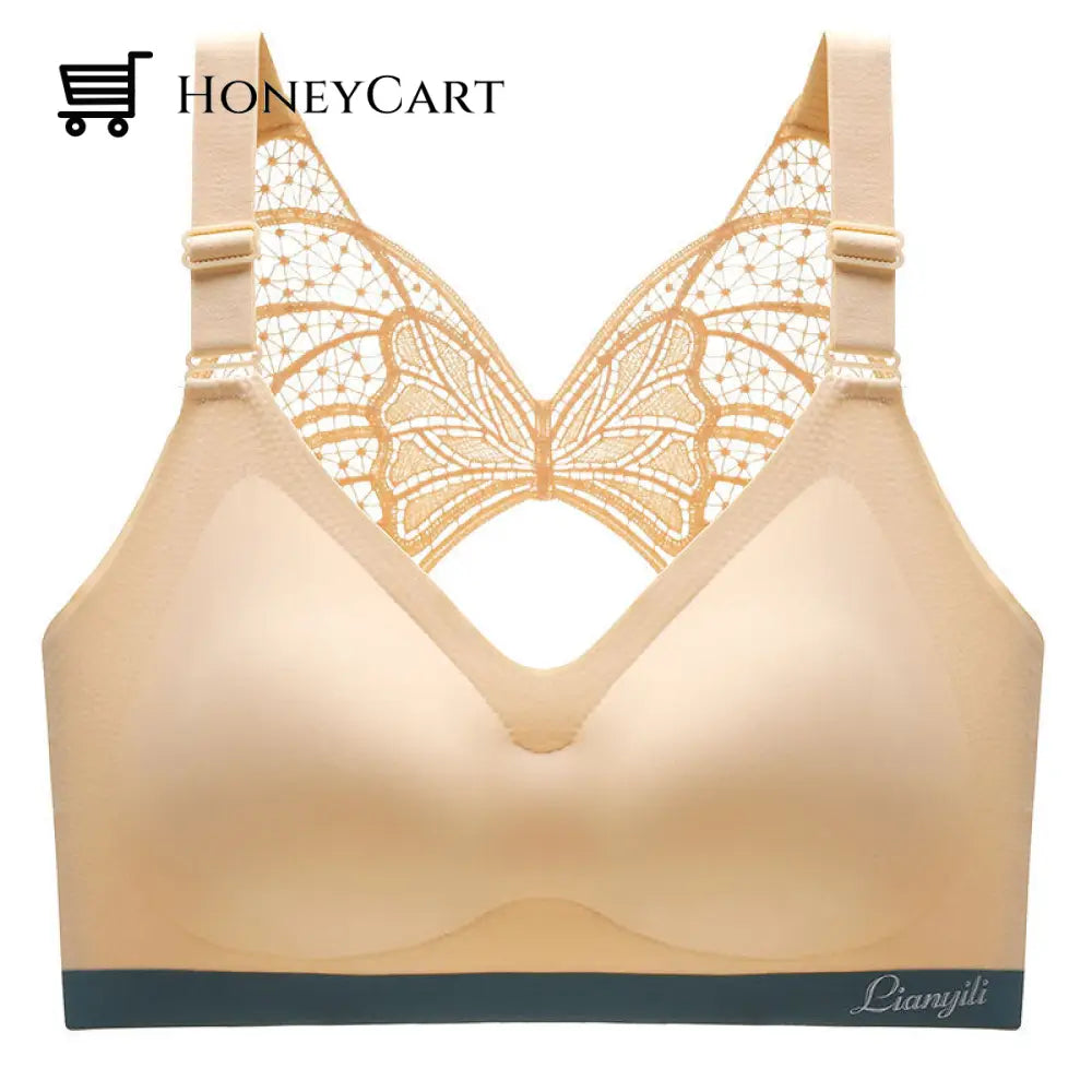Butterfly Comfy Wirefree Bra Nude / M Underwear