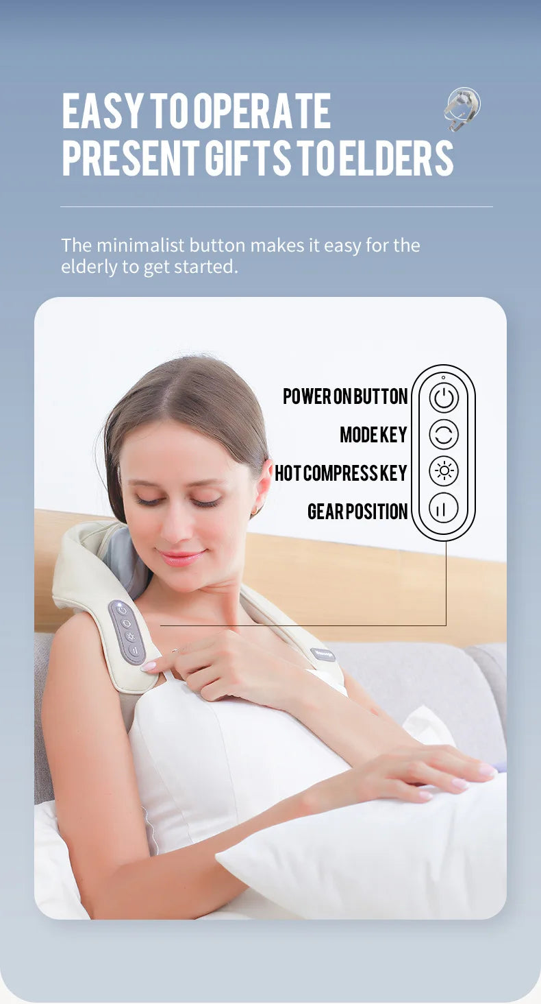 RelaxPro Deep Tissue Heated Neck and Shoulder Massager