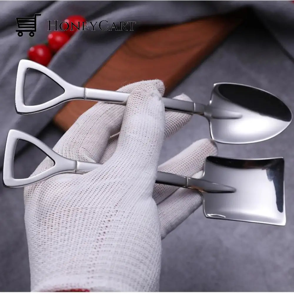 Buttylifecreative Dessert Ice Cream 304 Stainless Steel Spade Spoon Kitchen