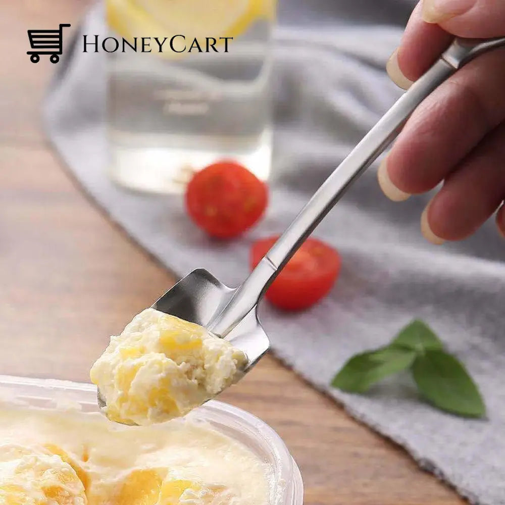Buttylifecreative Dessert Ice Cream 304 Stainless Steel Spade Spoon Kitchen