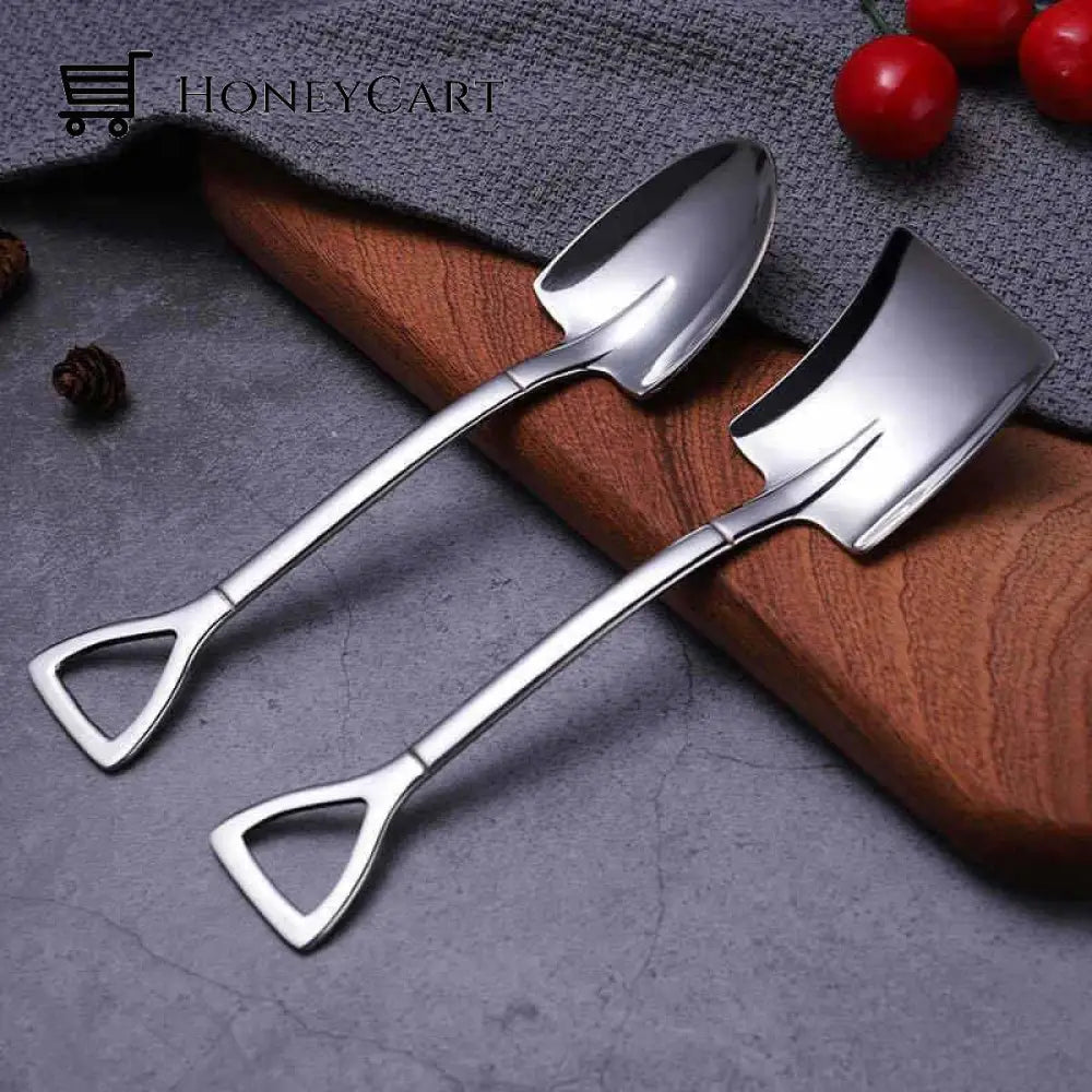 Buttylifecreative Dessert Ice Cream 304 Stainless Steel Spade Spoon Kitchen