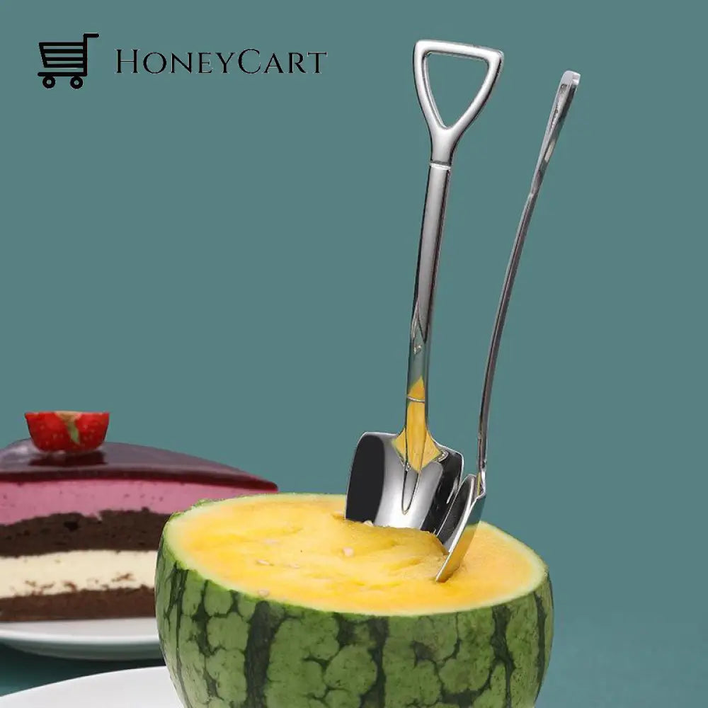Buttylifecreative Dessert Ice Cream 304 Stainless Steel Spade Spoon Kitchen