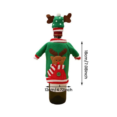 Santa Claus Wine Bottle Decoration For Christmas