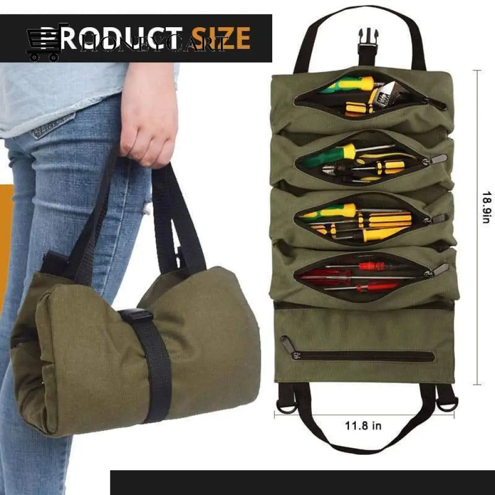 Canavas Bag Multi-Purpose Tool Roll Up