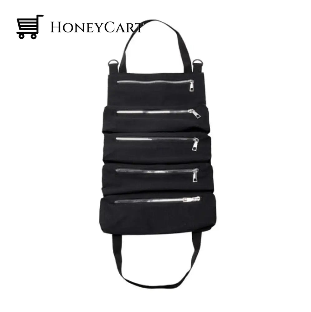 Canavas Bag Multi-Purpose Tool Roll Up Black