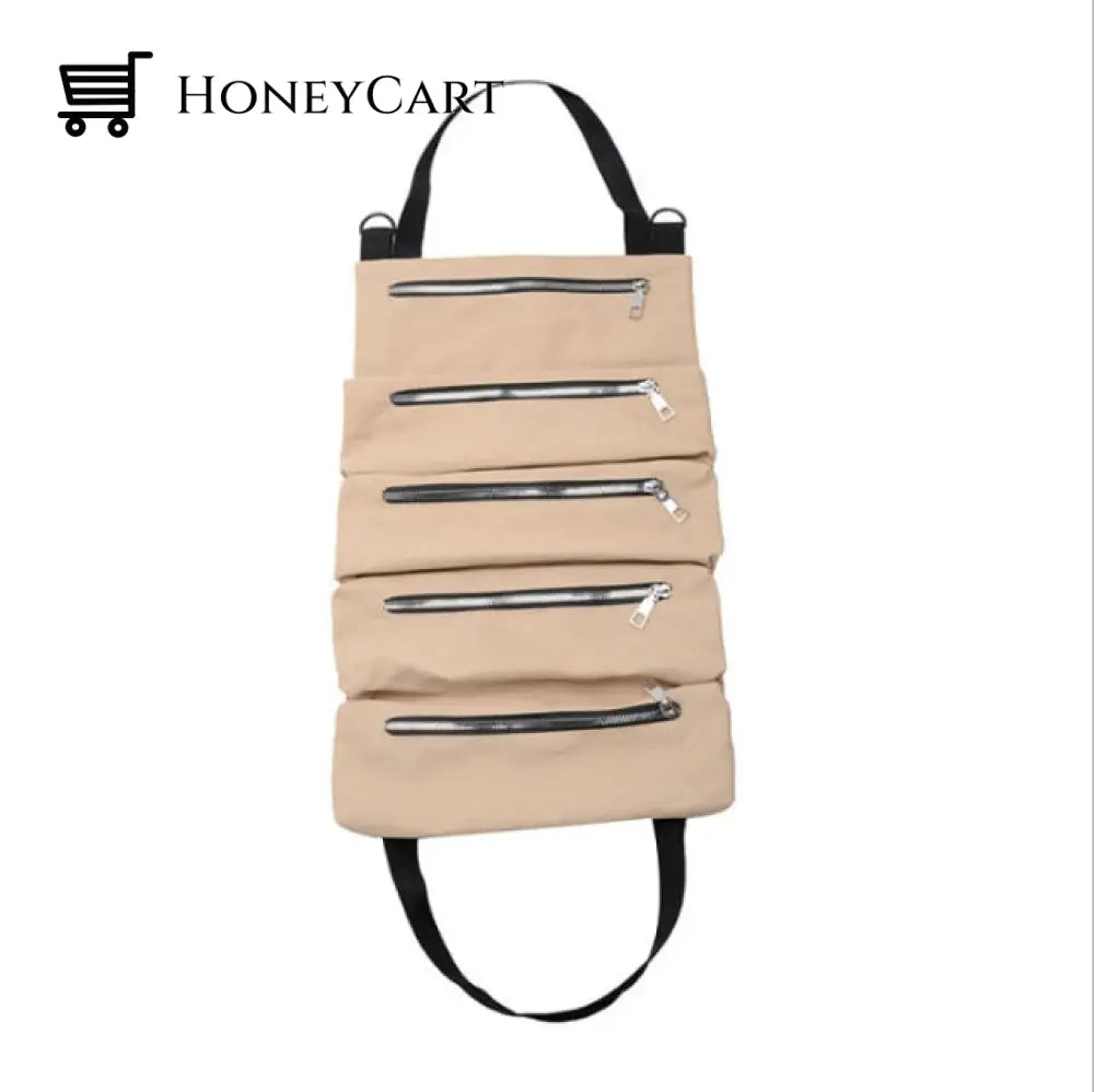 Canavas Bag Multi-Purpose Tool Roll Up Khaki