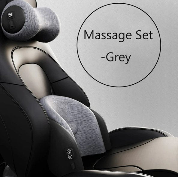 Car Neck and Waist Support Massage Pillow - Ultimate Driving Comfort
