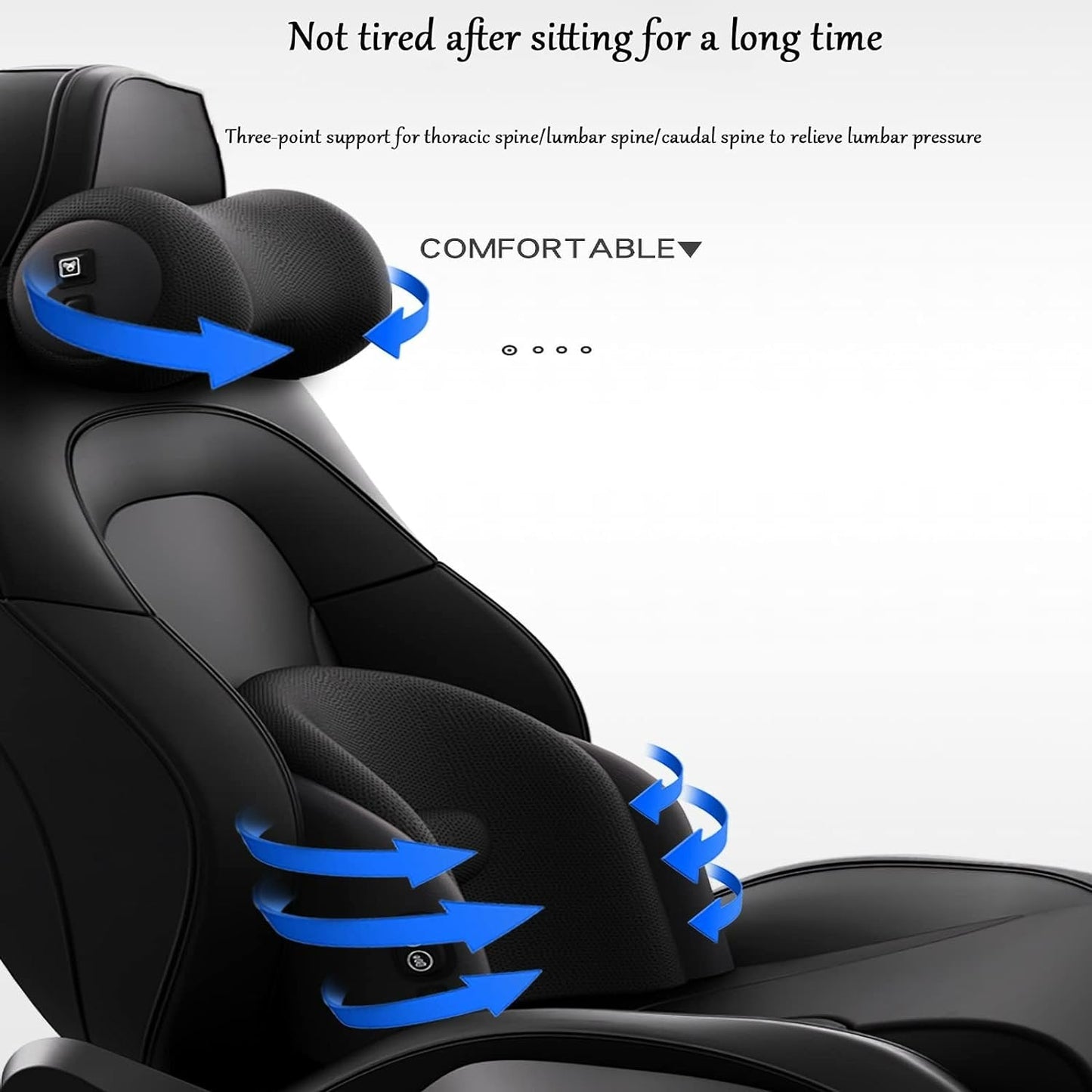 Car Neck and Waist Support Massage Pillow - Ultimate Driving Comfort