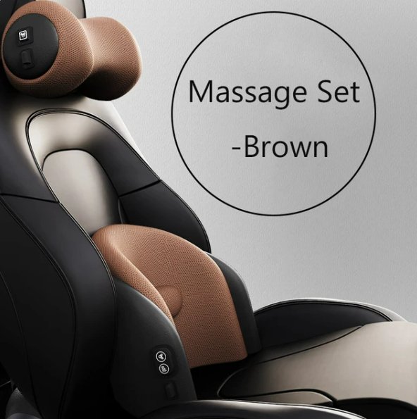 Car Neck and Waist Support Massage Pillow - Ultimate Driving Comfort