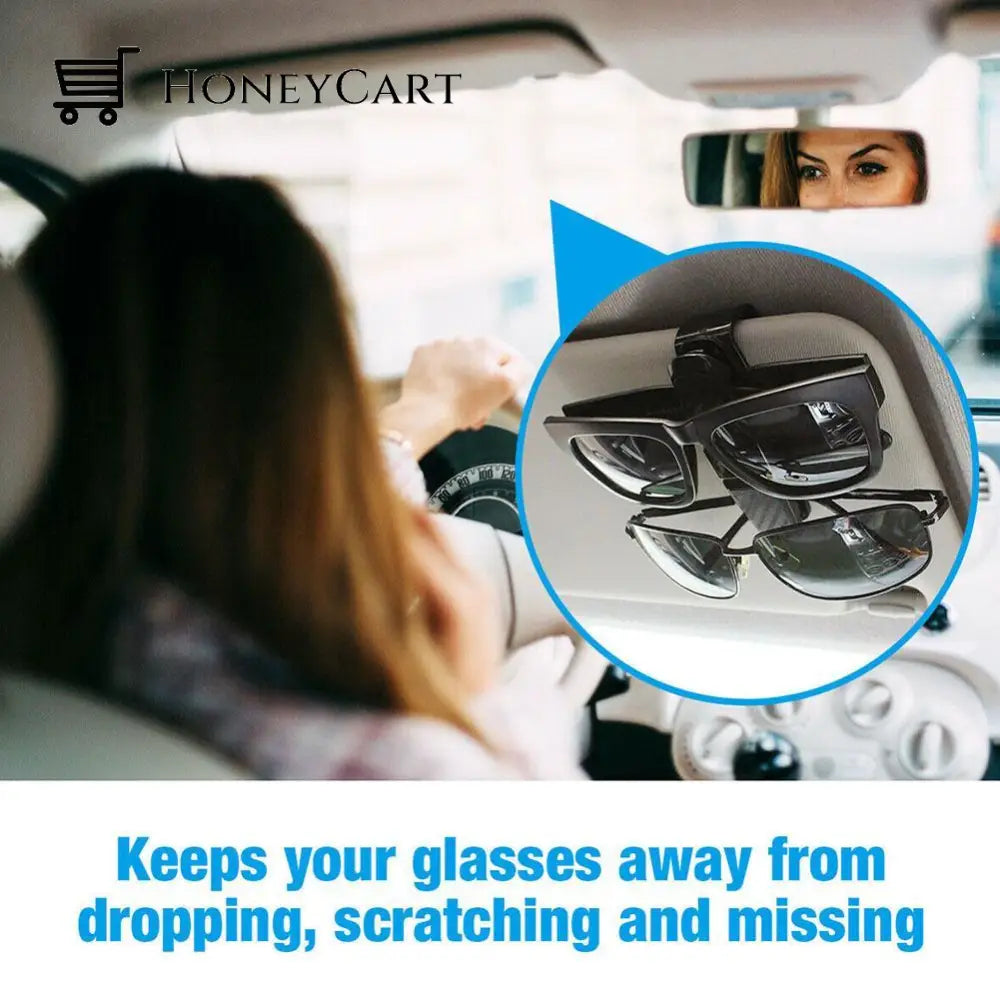 Car Sun Visor Glasses Holder Clip Vehicle Organizers