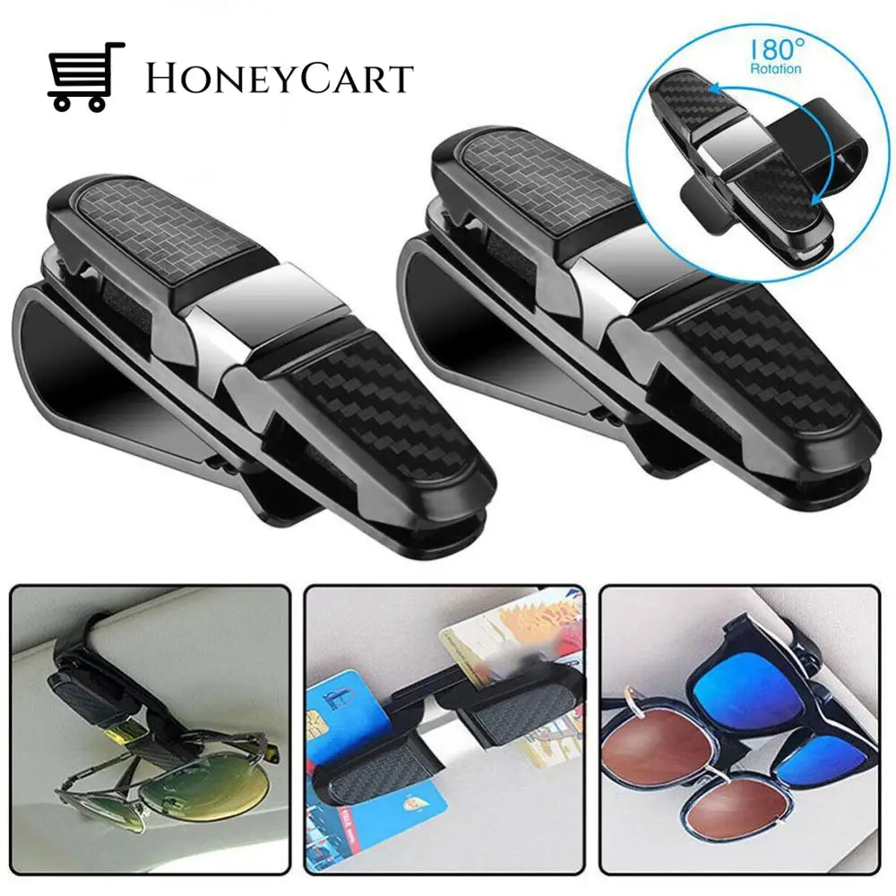 Car Sun Visor Glasses Holder Clip Vehicle Organizers