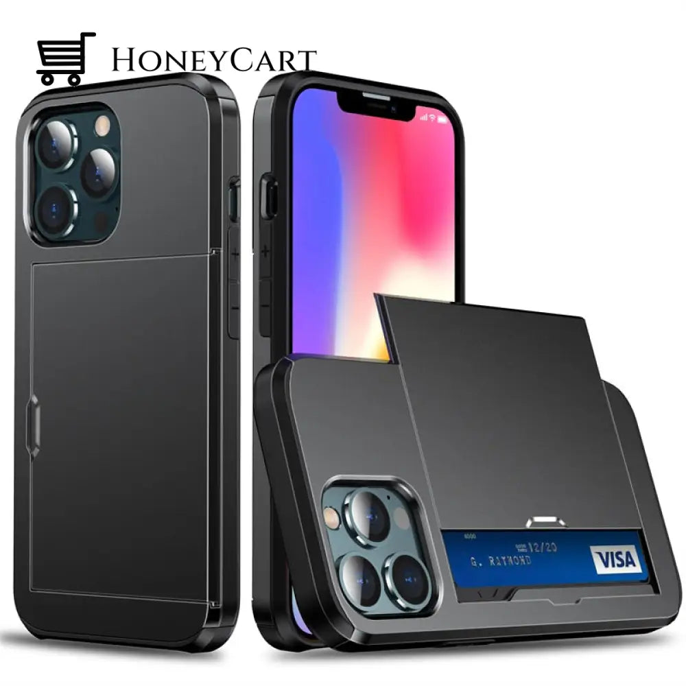 Cardsaver Case | Card Slot Phone For Iphone 11 / Black