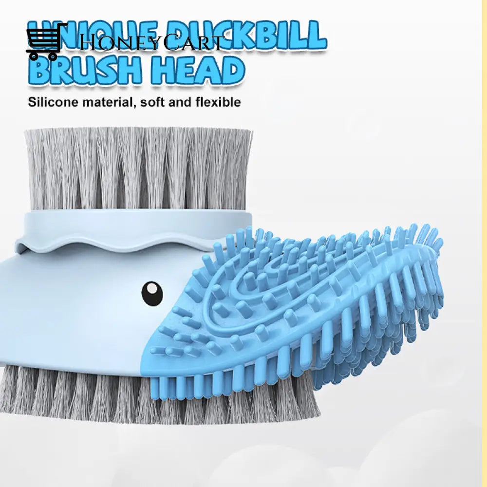 Cartoon Cute Duck Toilet Brush With Fluid Beauty& Health