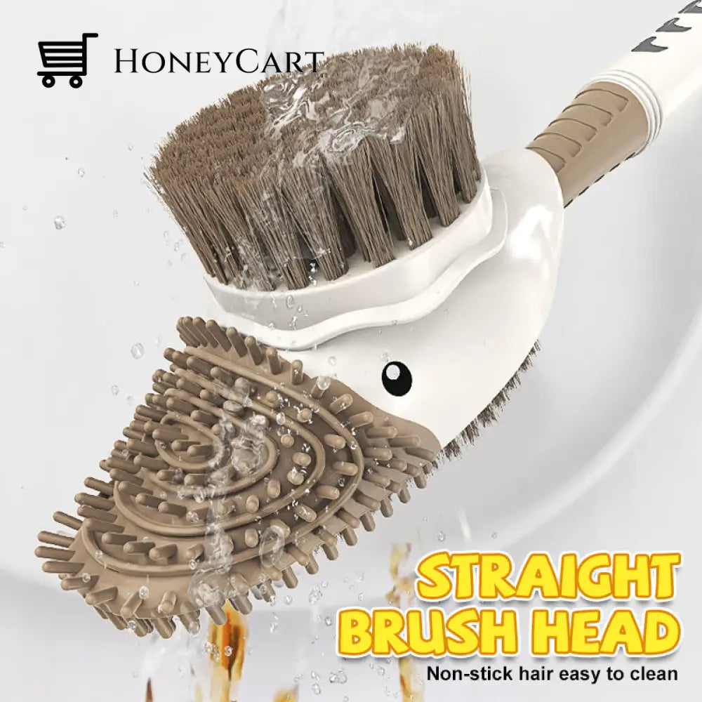 Cartoon Cute Duck Toilet Brush With Fluid Beauty& Health
