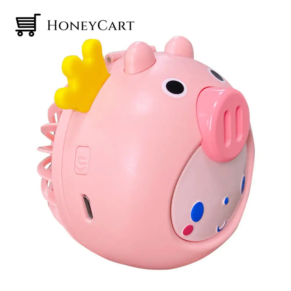 Cartoon Usb Charging Fan Makeup Mirror Face Mirrors
