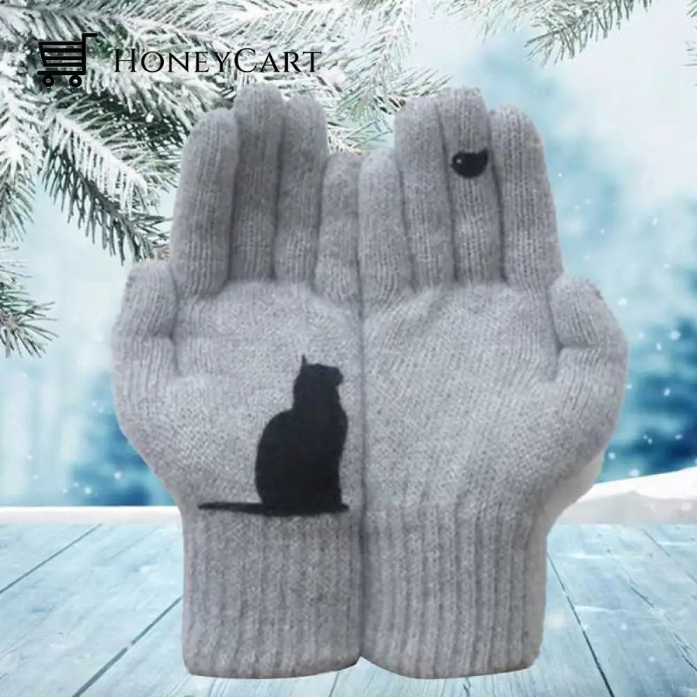 Cat Fan Cotton Gloves