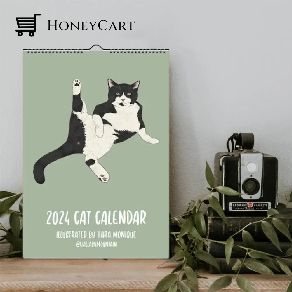 Cat Wall Calendar 2024