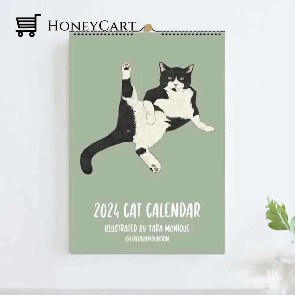 Cat Wall Calendar 2024