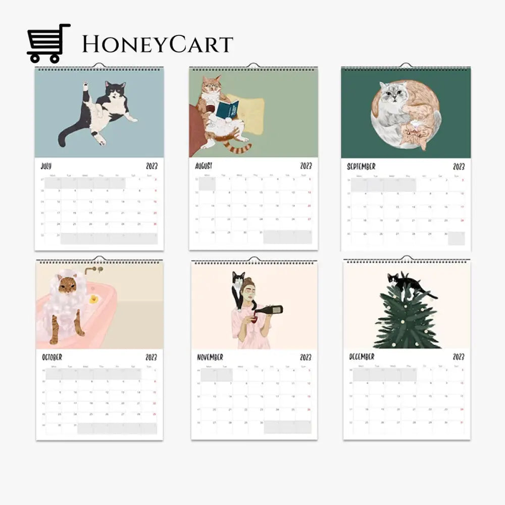 Cat Wall Calendar 2024