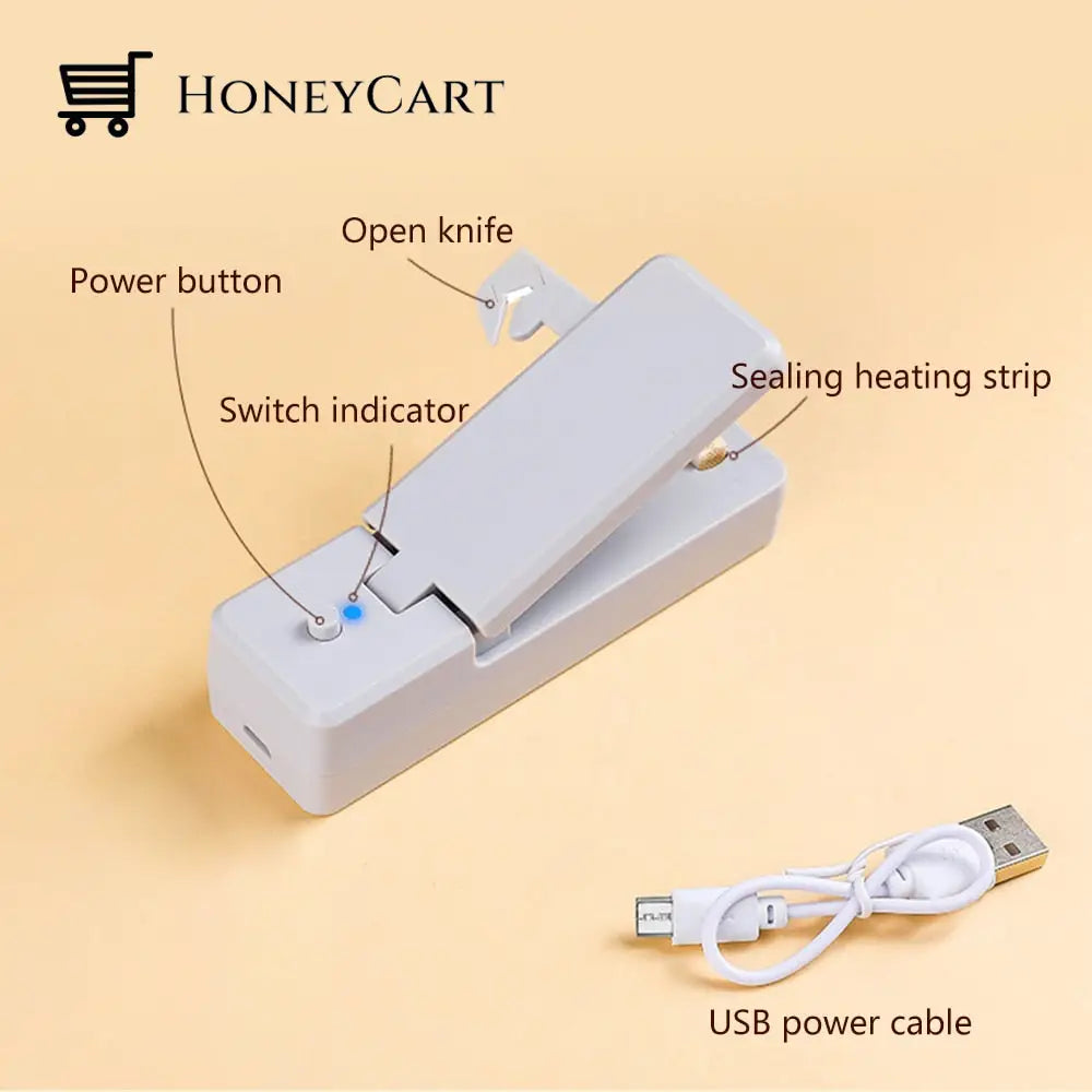 Chargeable Usb Bag Sealer Seal Stamps