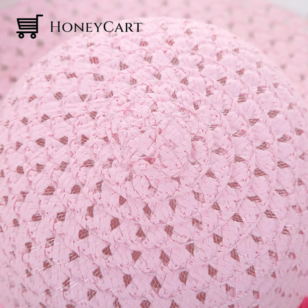 Childrens Summer Straw Hat And Bag
