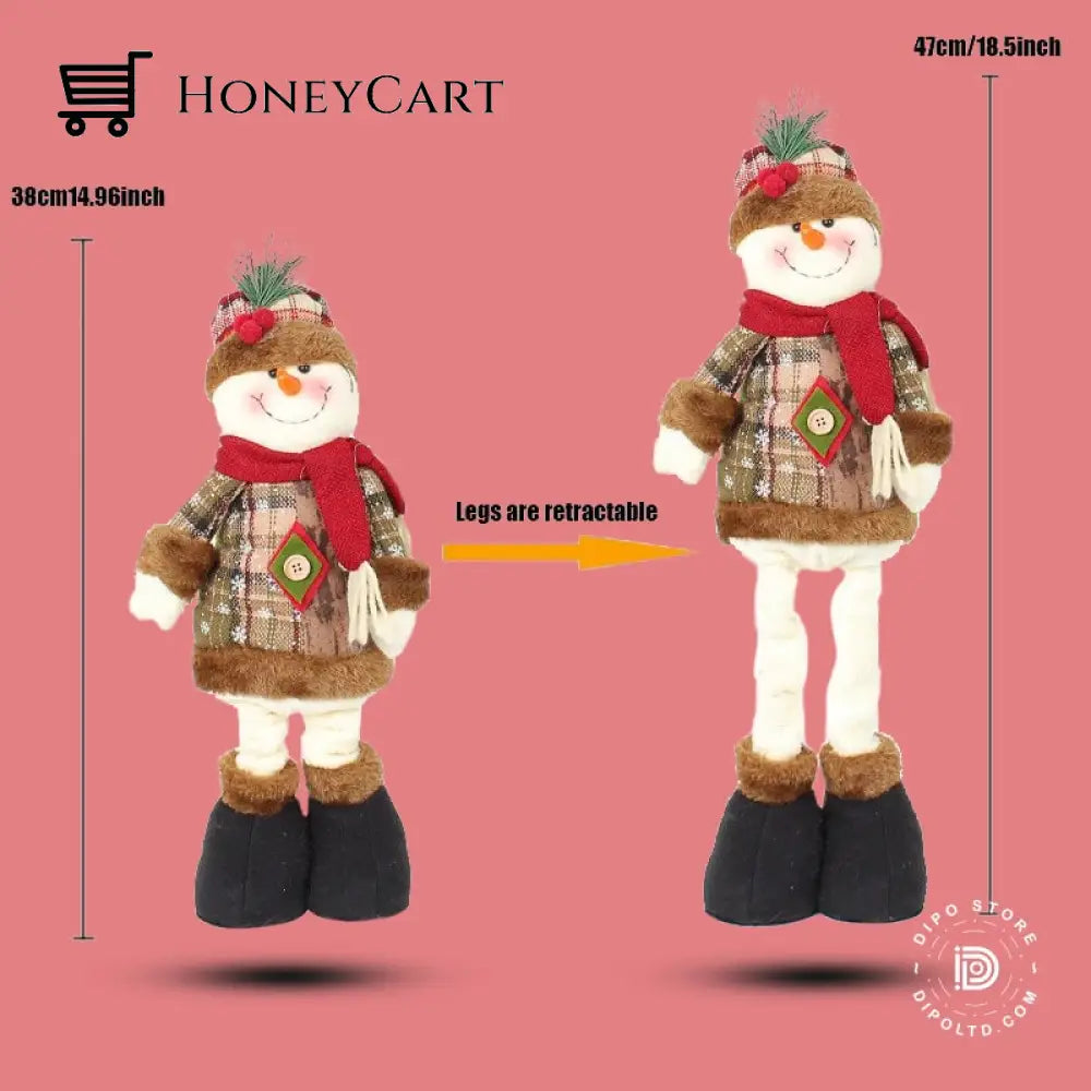 Dipo® Christmas Dolls Retractable Santa Claus Snowman 548-2 Merry