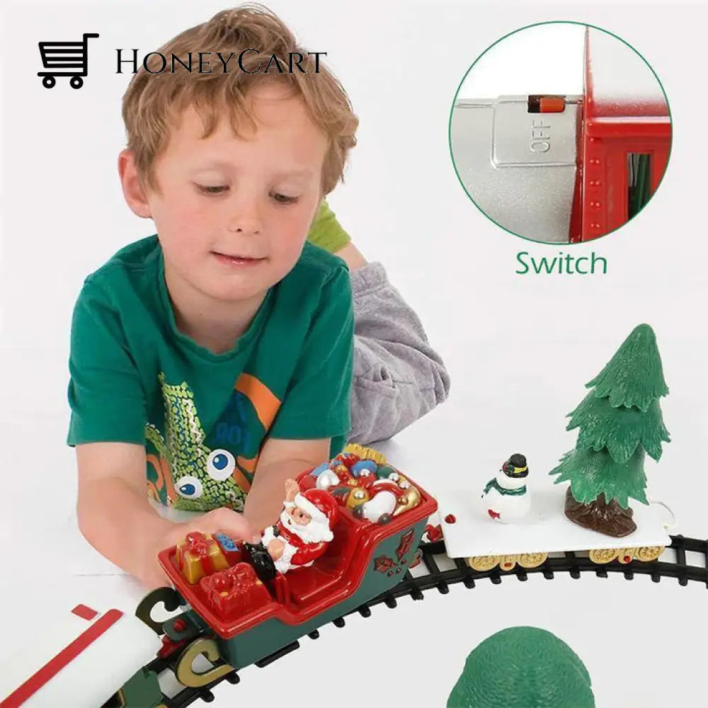 Christmas Electric Rail Car Train Toy