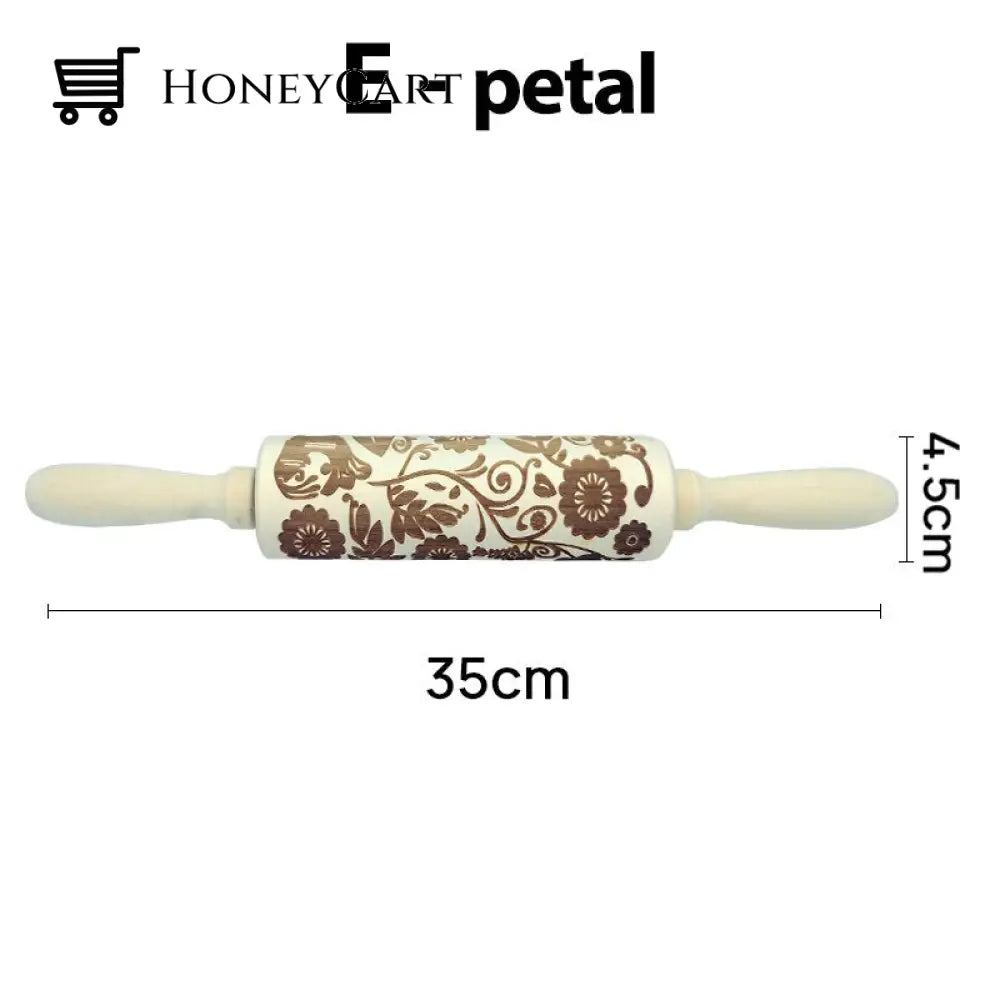 Christmas Embossing Rolling Pins With Patterns E-Petal