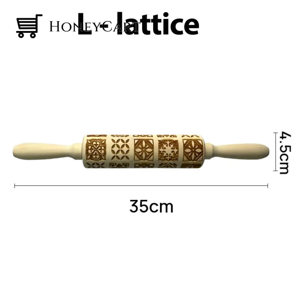 Christmas Embossing Rolling Pins With Patterns F-Lattice