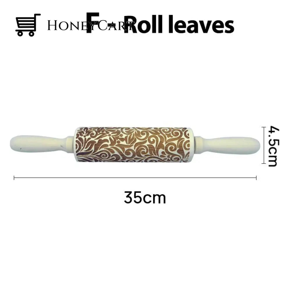 Christmas Embossing Rolling Pins With Patterns F-Roll Flower