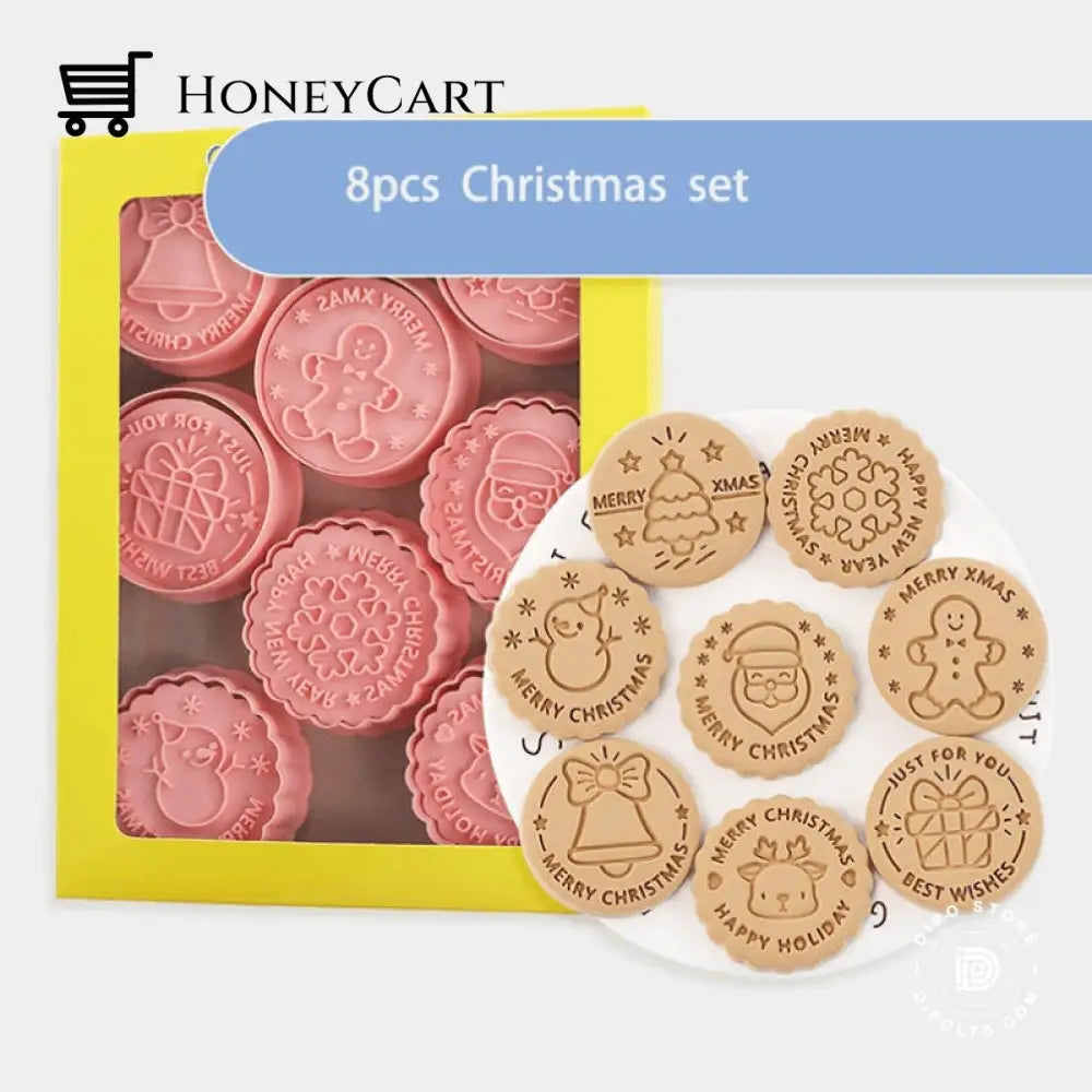 Christmas Hot Deals Diy Cookie Cutter Set Set D(8Pcs) Kids Toys